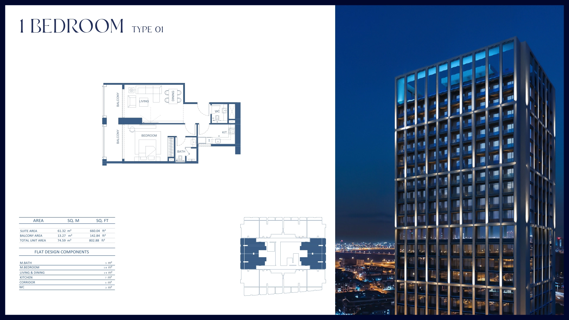 1 BR - Type A